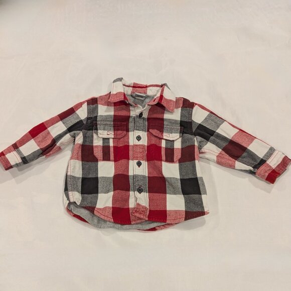 BabyGap Lined Plaid Flannel Shirt (Button-Down) - Picture 1 of 16